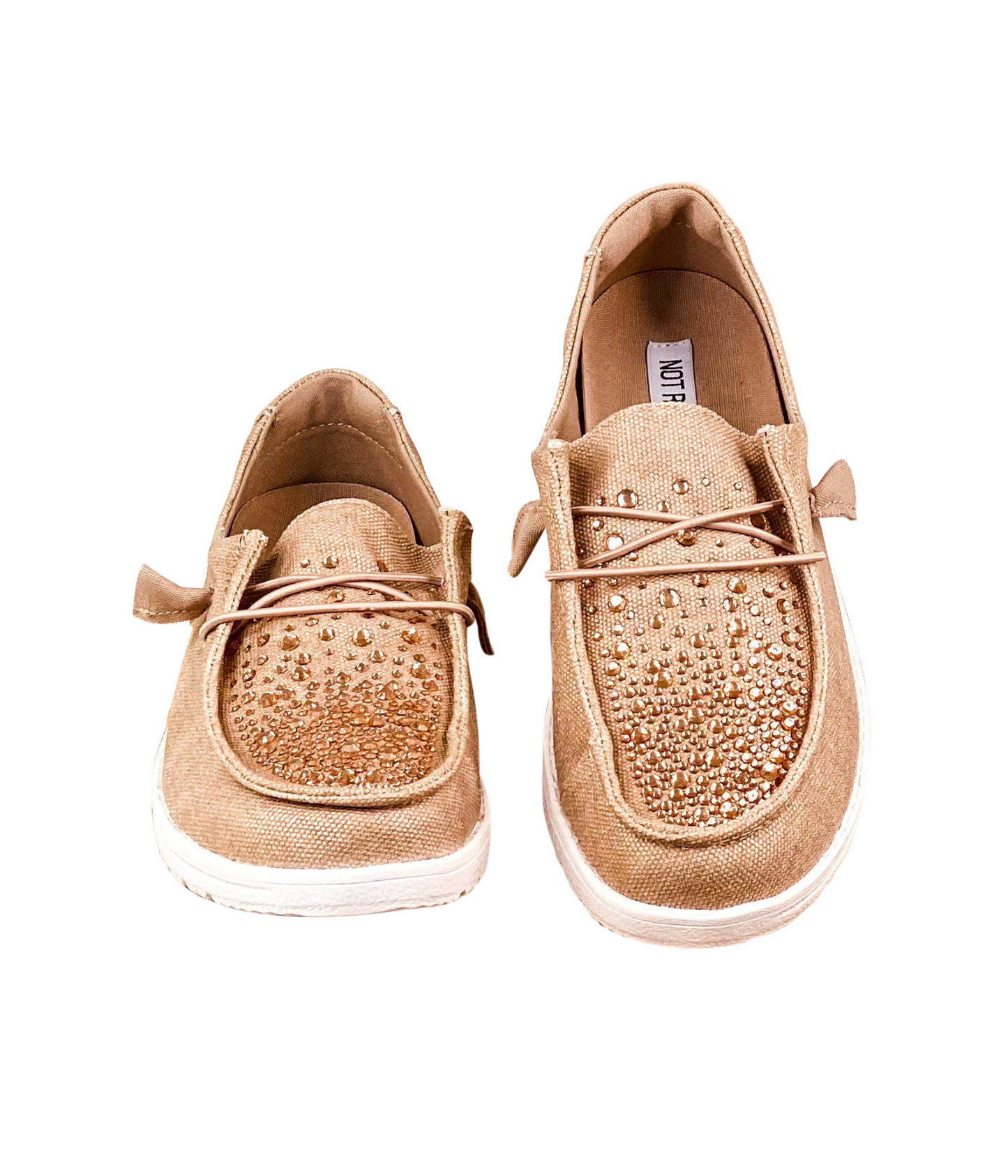 Maco Boat Shoes | Rose Gold Rhinestone