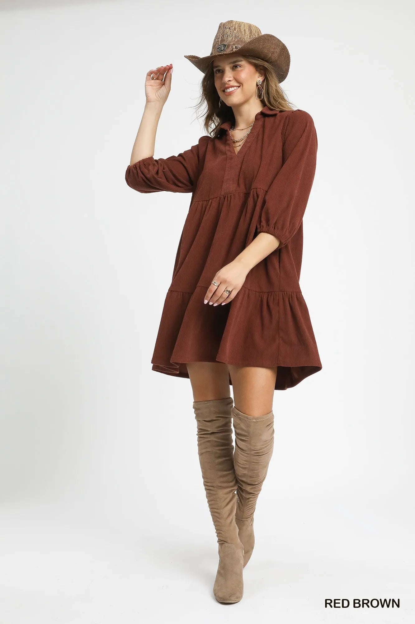 Mariam Corduroy Mini Dress