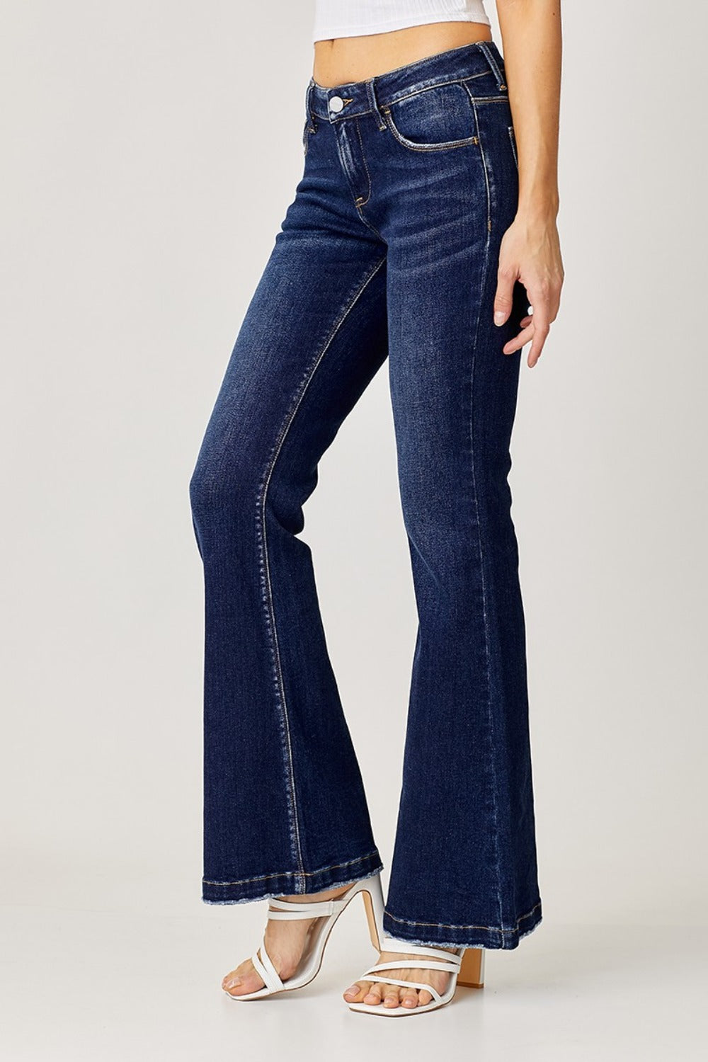 Linda Low-Rise Flare Jeans | Risen