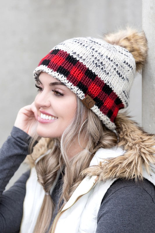 C.C. Buffalo Pom Beanie | Multiple Colors