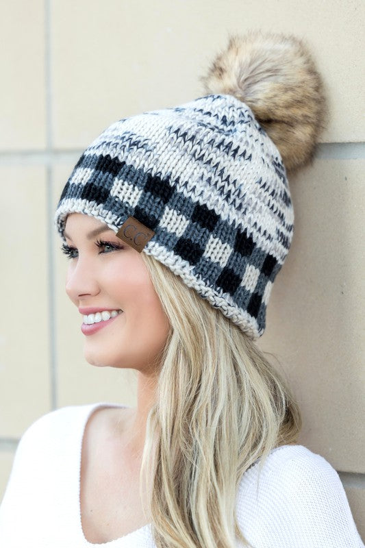 C.C. Buffalo Pom Beanie | Multiple Colors