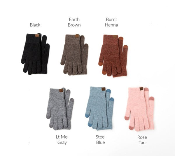 C.C. Cashmere Blend Touch Gloves