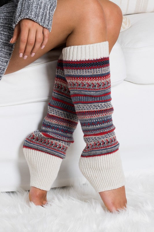 Short Fairisle Legwarmers | Multiple Colors