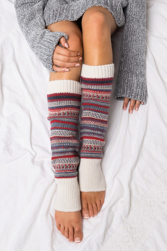 Short Fairisle Legwarmers | Multiple Colors