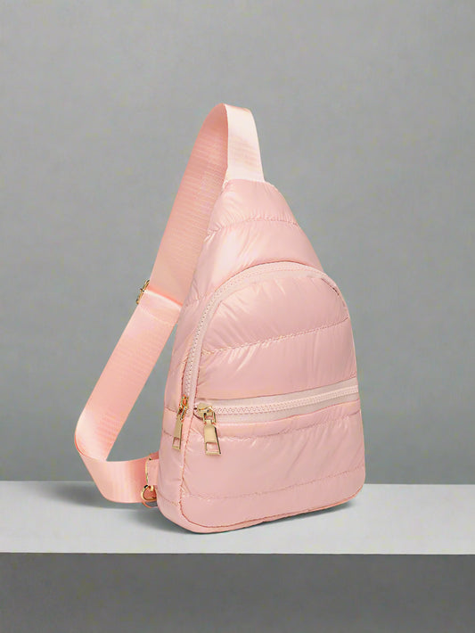 Sky Fall Quilted Sling Bag | Multiple Colors