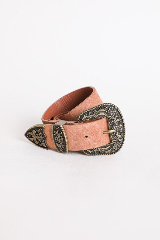 Kalani Suede Western Belt