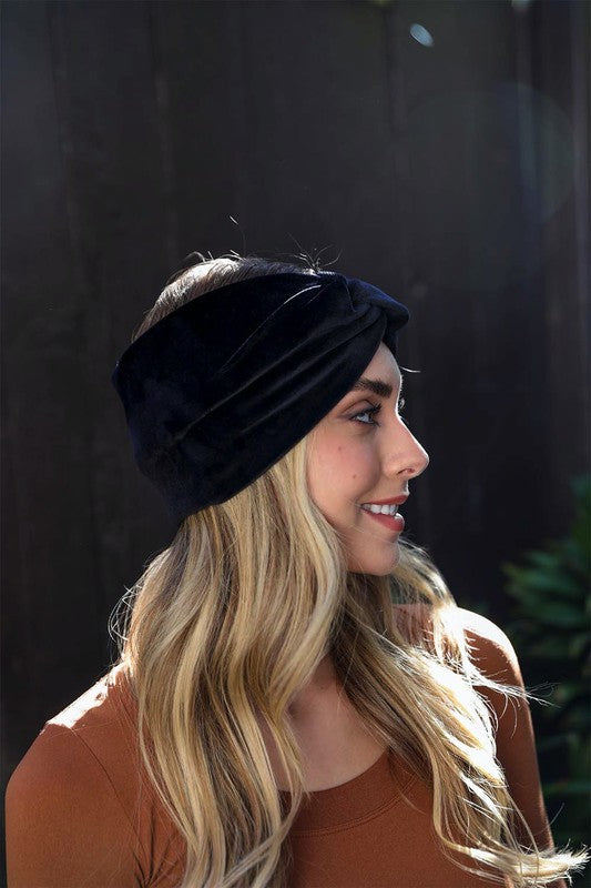 Francesca Twisted Velvet Headband | Multiple Colors