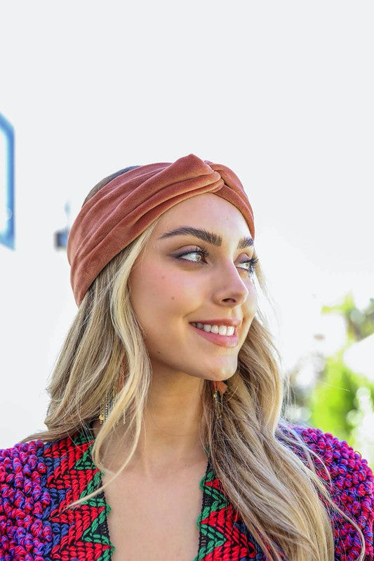 Francesca Twisted Velvet Headband | Multiple Colors