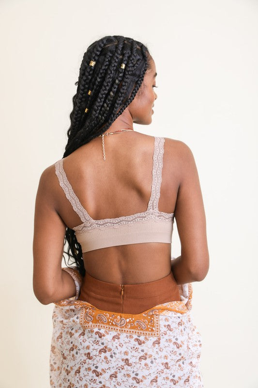 Madilyn Lace Trim Bralette | Multiple Colors