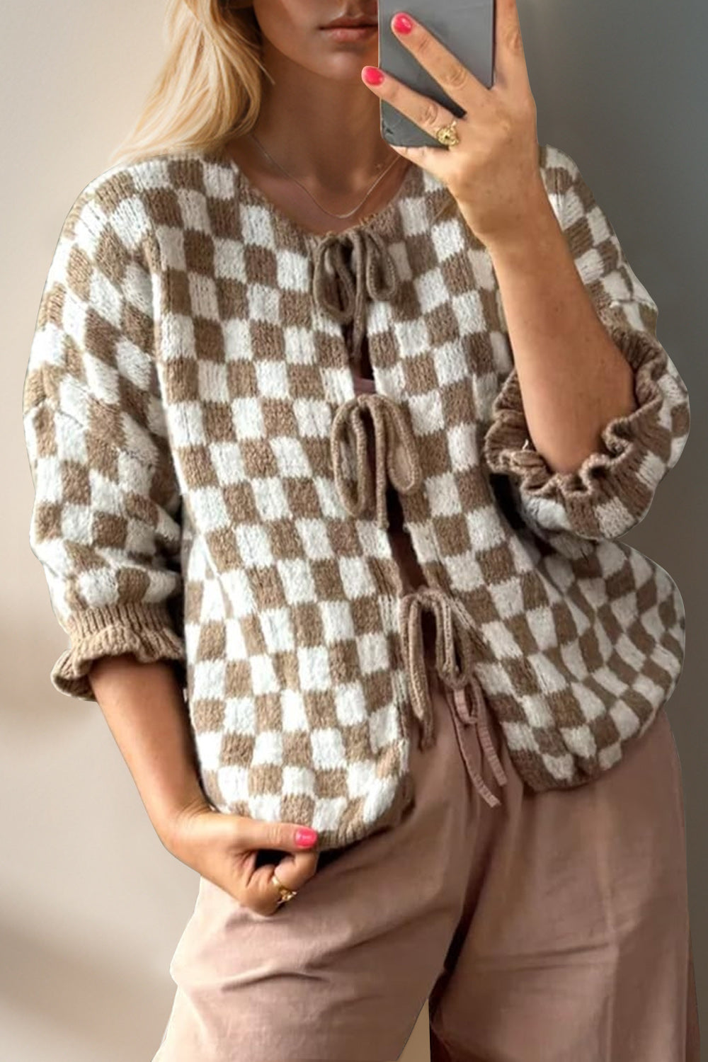 Abigail Checkered Cardigan | Multiple Colors