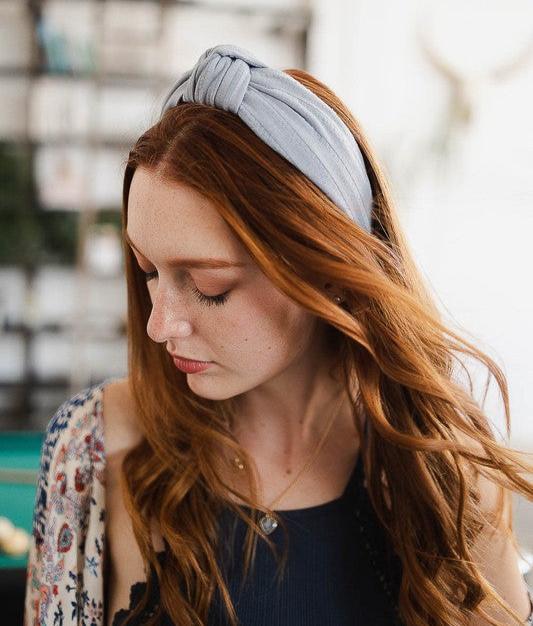 Striped Topknot Headband