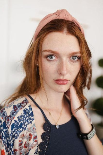 Striped Topknot Headband