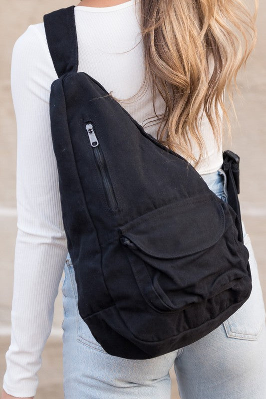 Oversized Canvas Sling | Multiple Colors