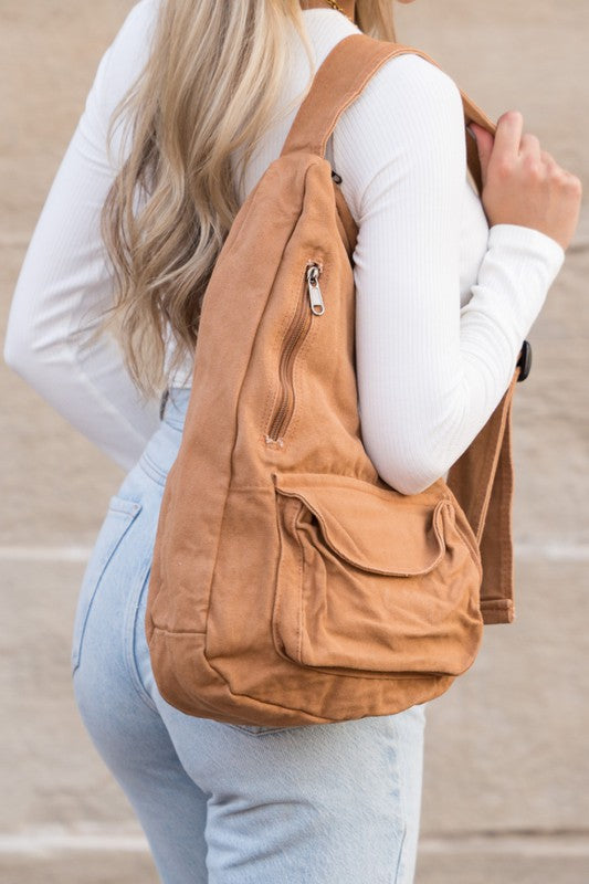 Oversized Canvas Sling | Multiple Colors