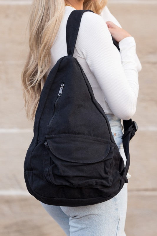 Oversized Canvas Sling | Multiple Colors