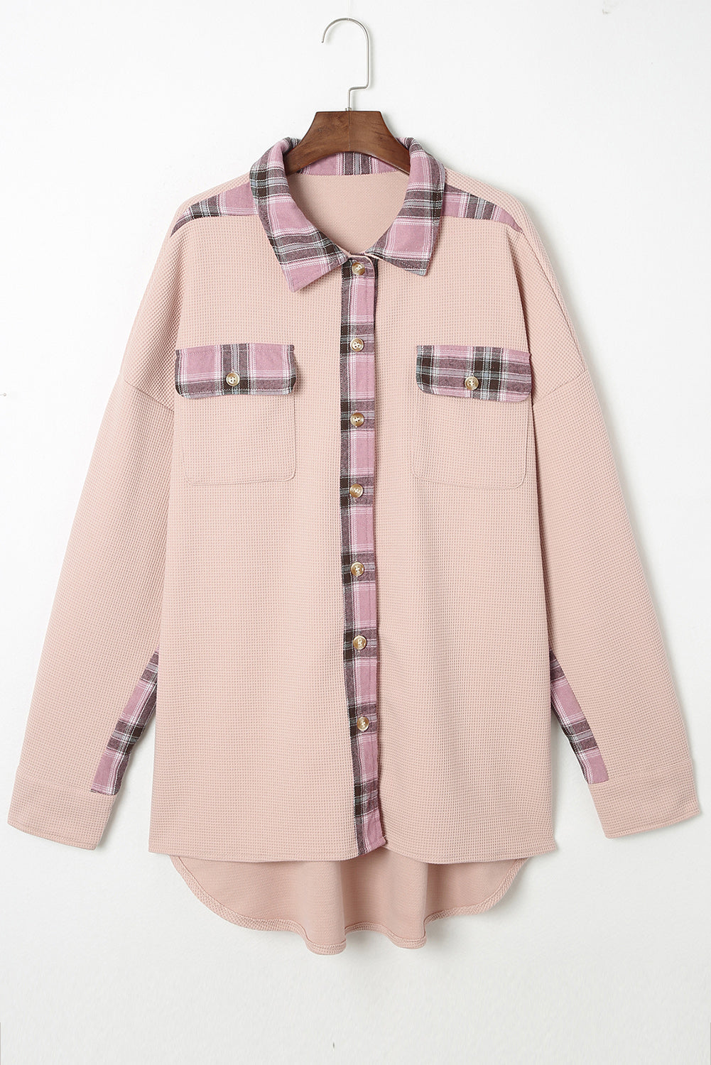 Emmerson Plaid Button Down Collared Shacket