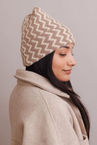 Zigzag Knit Beanies | Multiple Colors