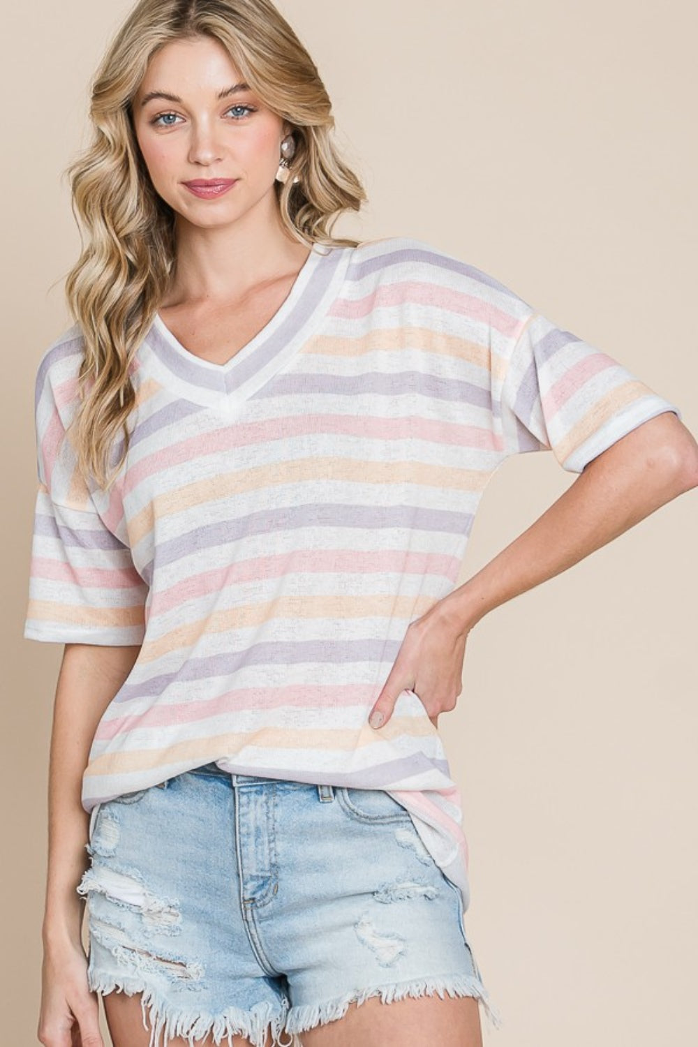 Pastel Striped Top