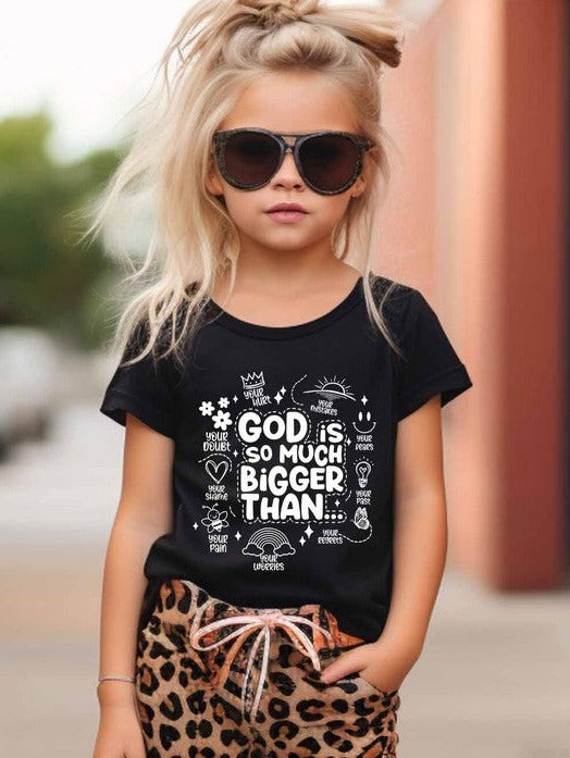 God is Bigger Than Graphic Tee | Kid's