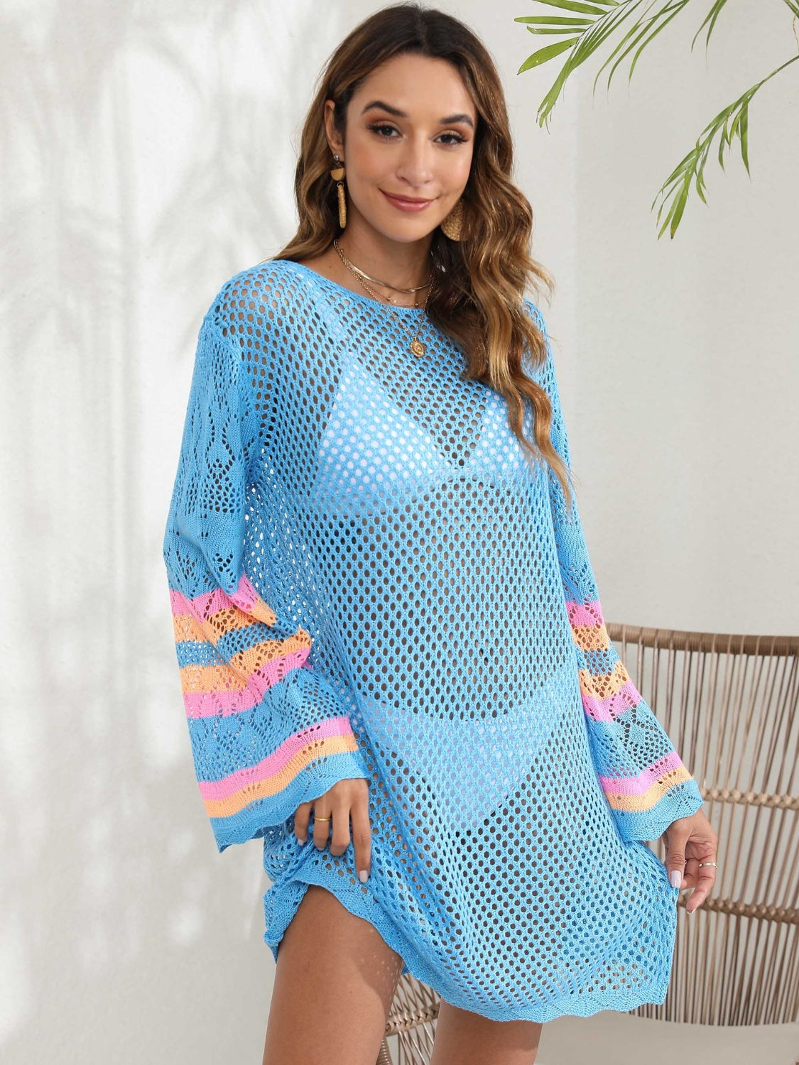 Openwork Long Sleeve Cover-Up | Multiple Colors