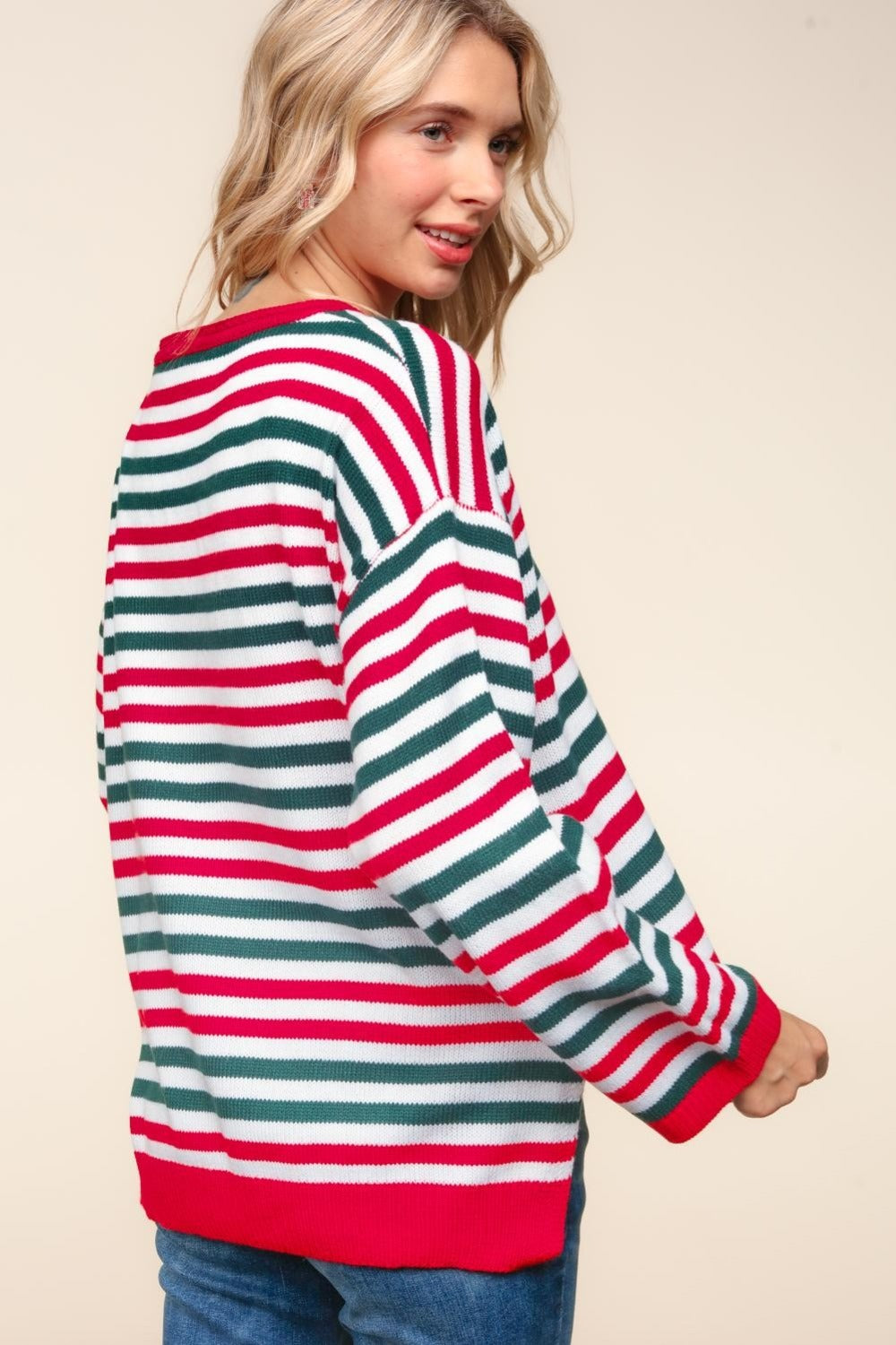 Emelia Striped Knit Top