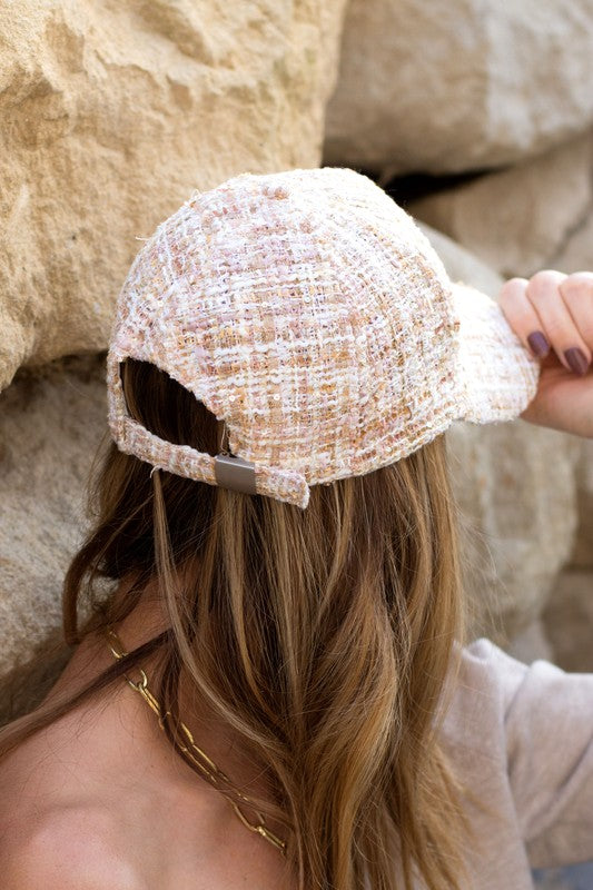 Tweed Sparkle Ball Cap | Multiple Colors