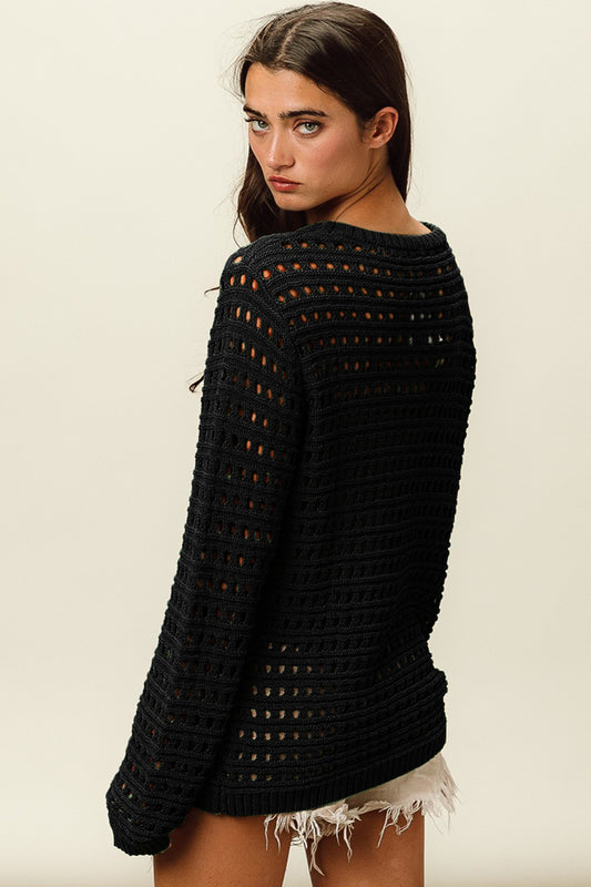 Openwork Knit Cover-Up