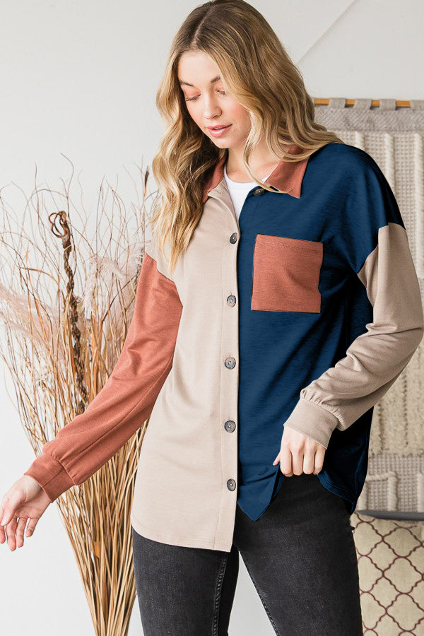 Gwen Color Block Top