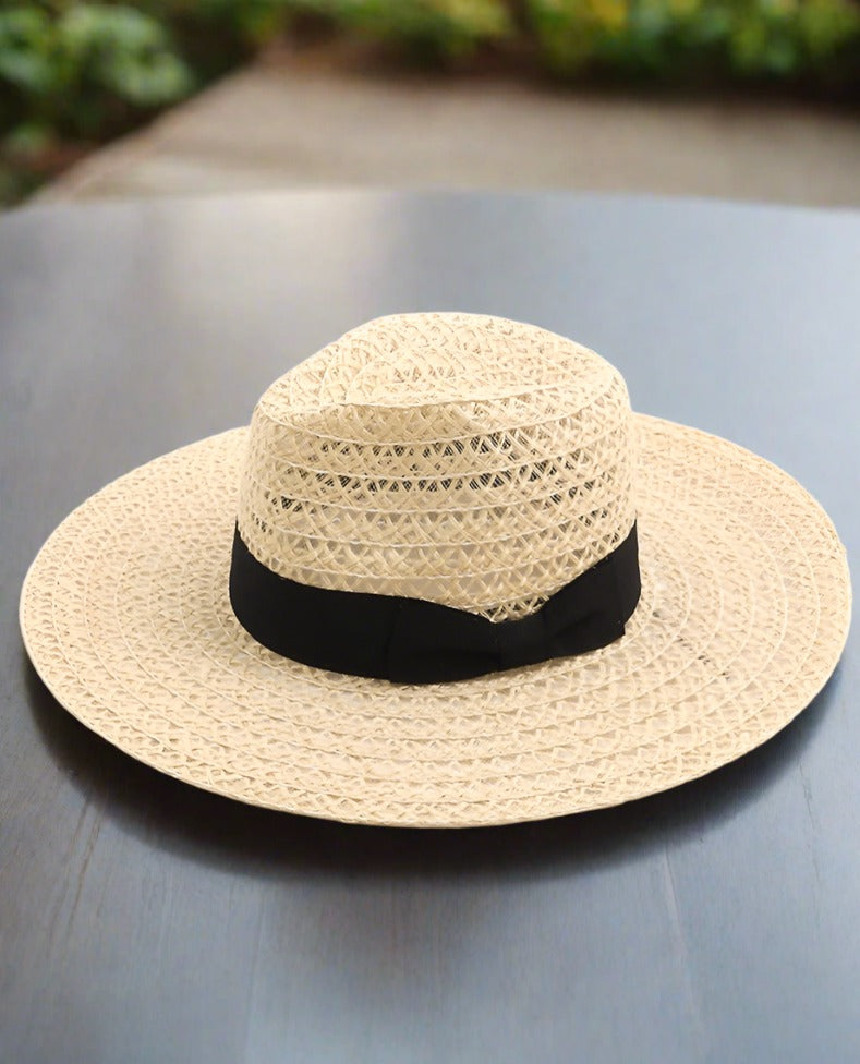 Wide Brim Straw Weave Sun Hat