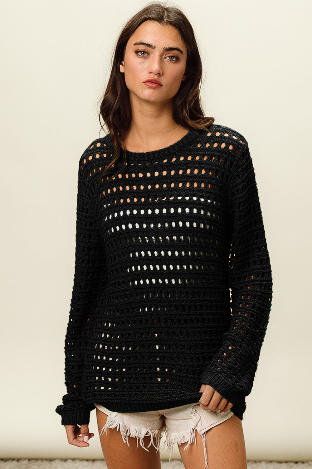 Openwork Knit Cover-Up