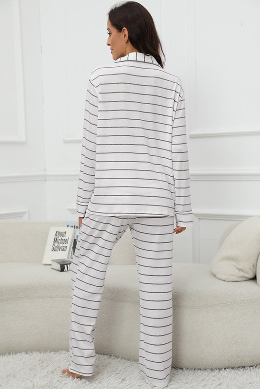 Mariam Striped Top & Pants Lounge Set