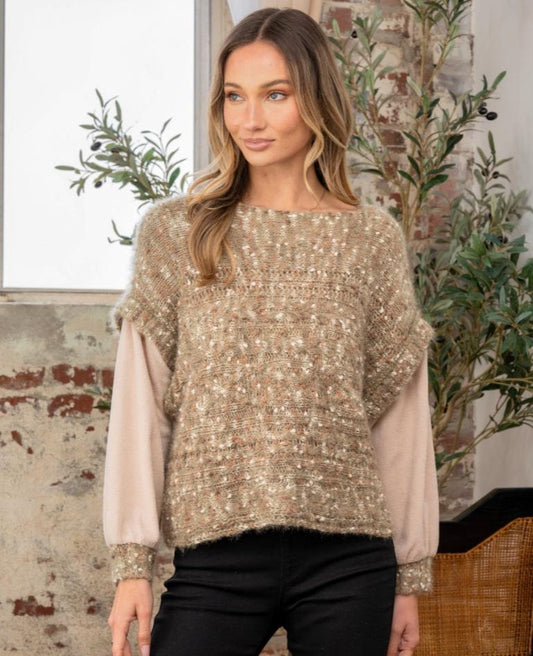 Freya Fuzzy Knit Top