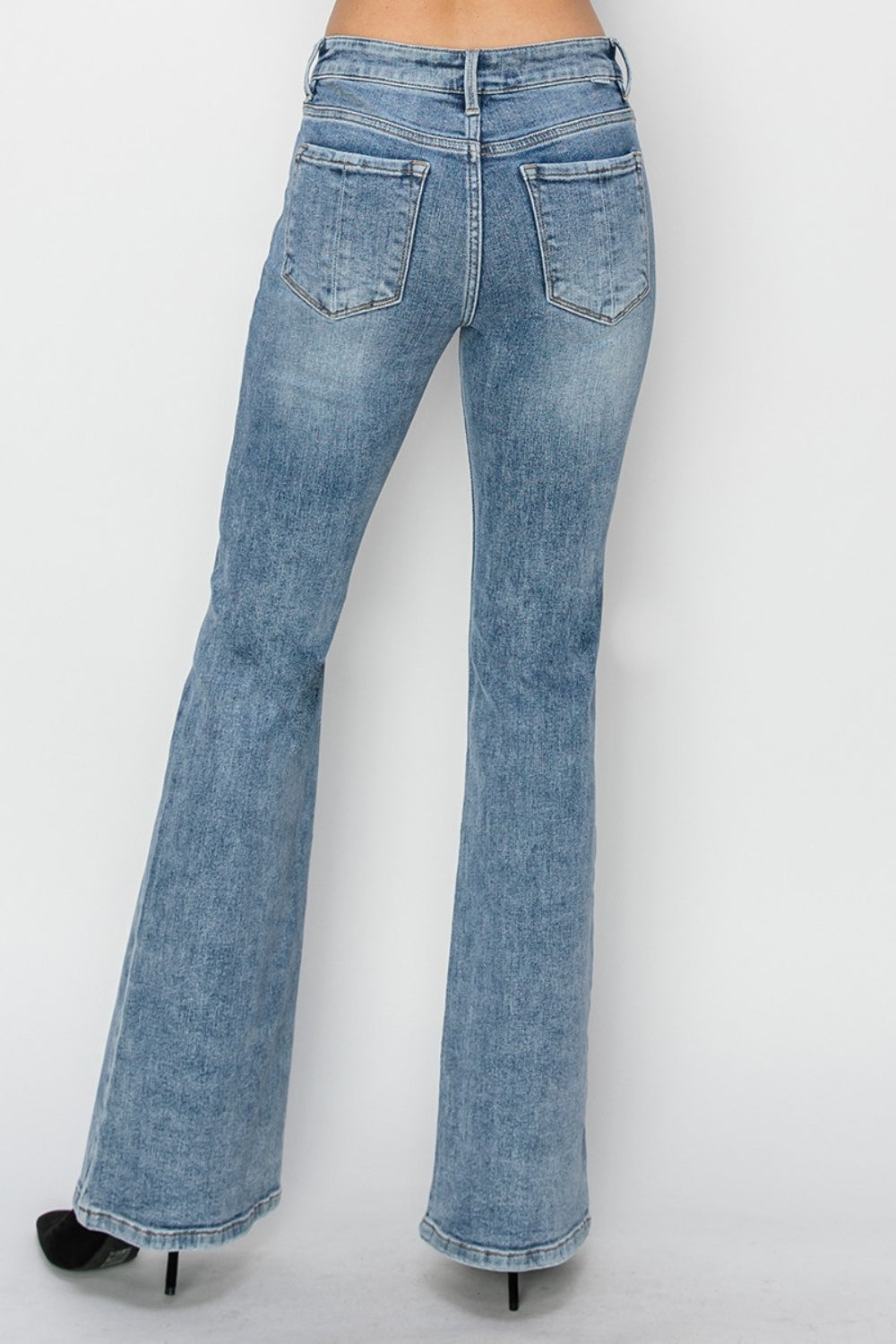 Avayah Mid-Rise Bootcut Jeans | Risen