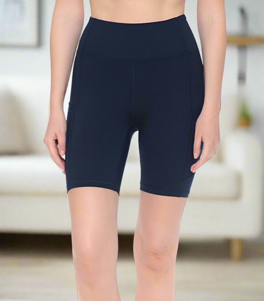 High-Waist Active Shorts