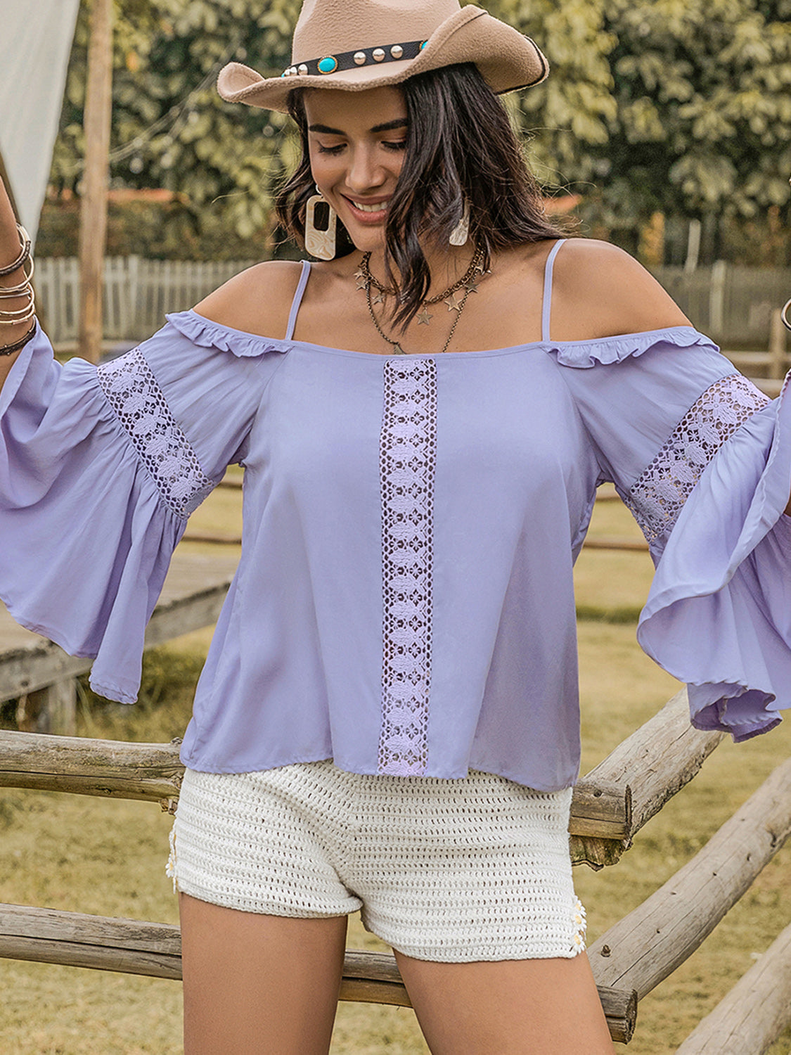 Lara Lilac Blouse