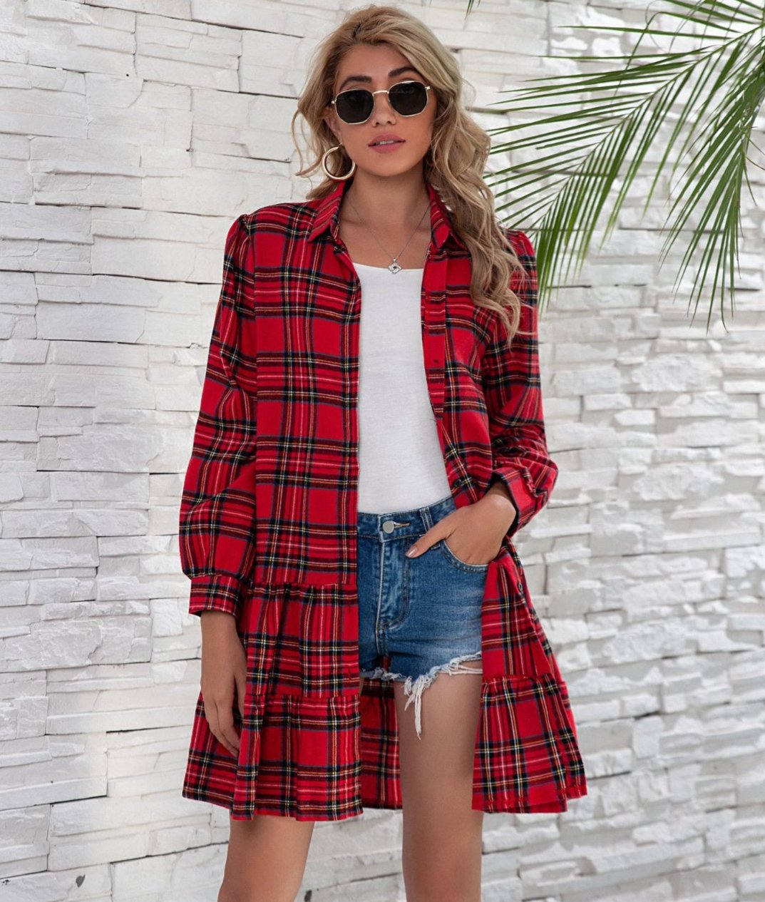 Kimber Plaid Shirt Dress | Multiple Colors