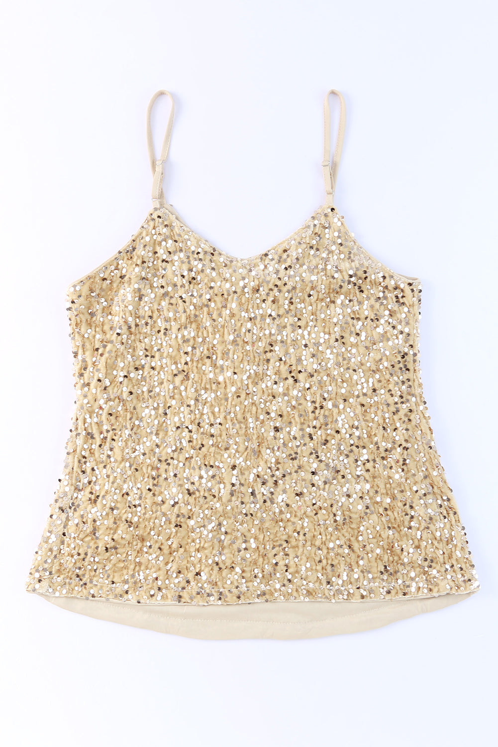 Sequined Out V-Neck Cami