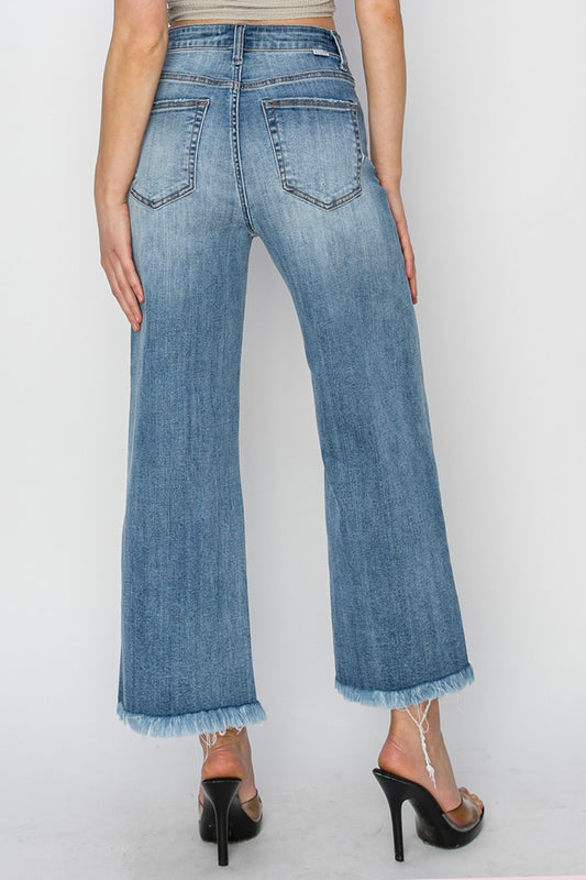 Margot Cropped Wide Leg Jeans | Risen