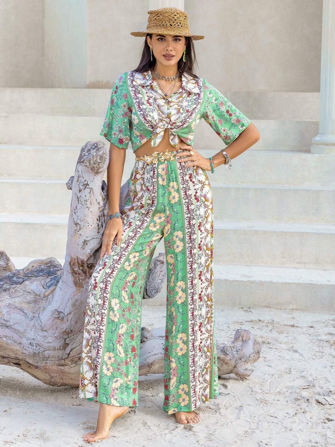 Legacy Top & Wide Leg Pants Set