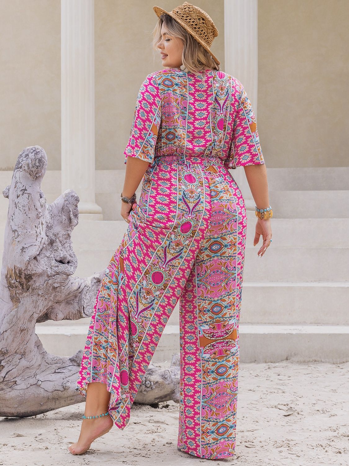 Georgia Wide Leg Jumpsuit | Curvy