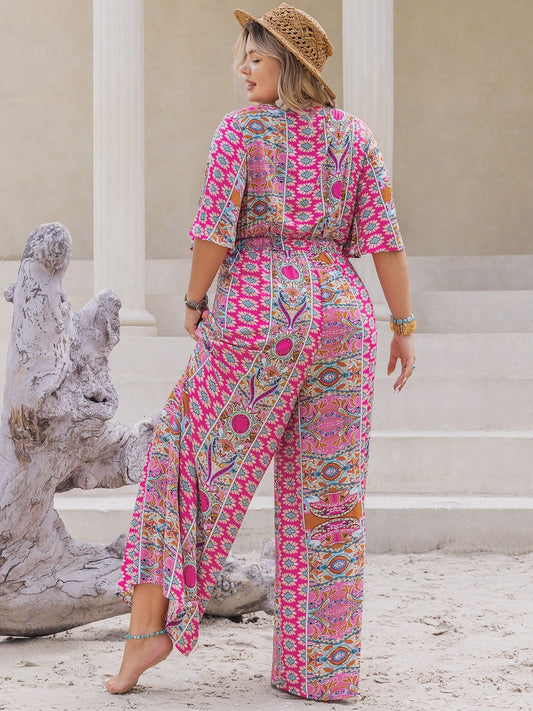 Georgia Wide Leg Jumpsuit | Curvy