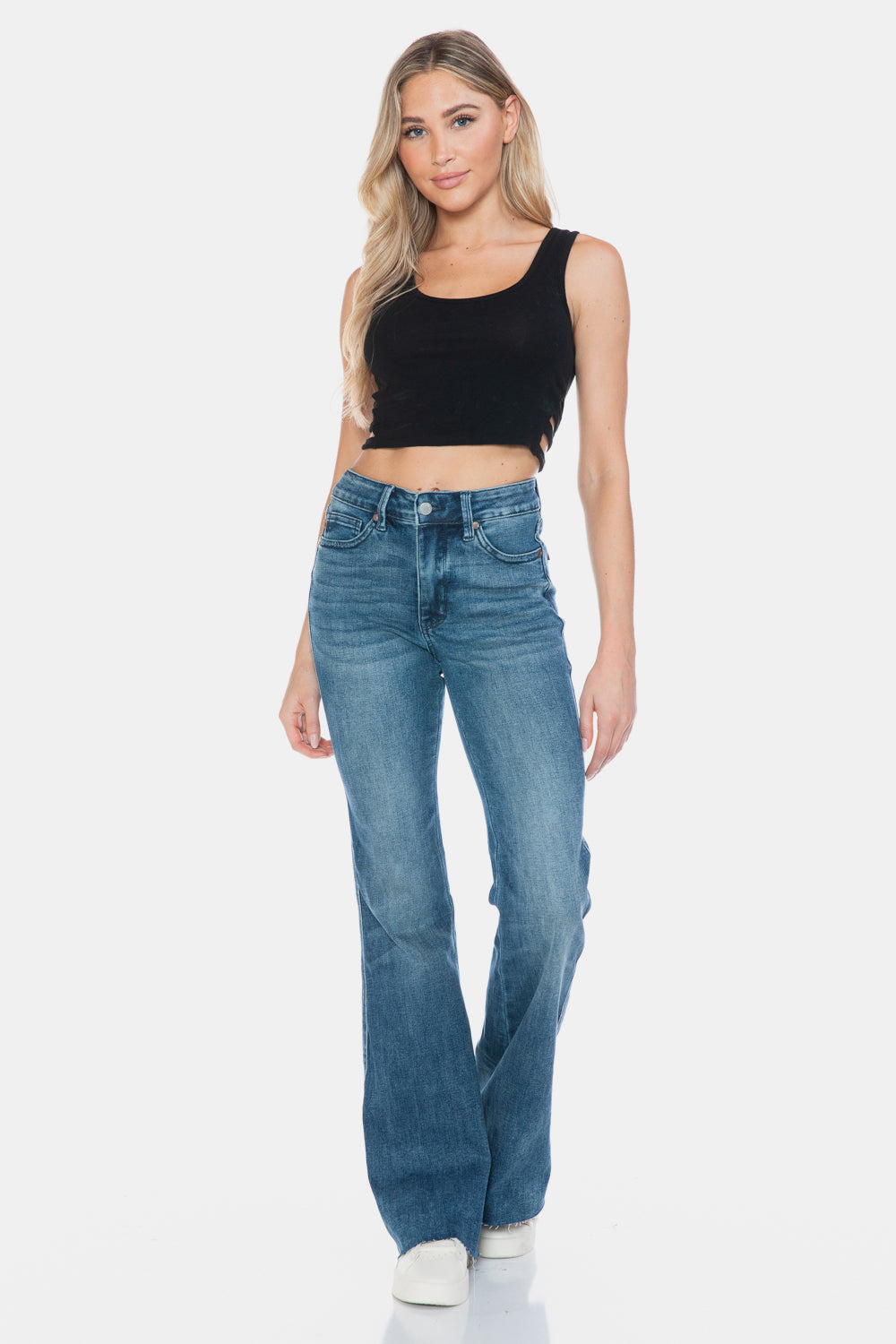 Zoey Tummy Control Flare Jeans | Judy Blue