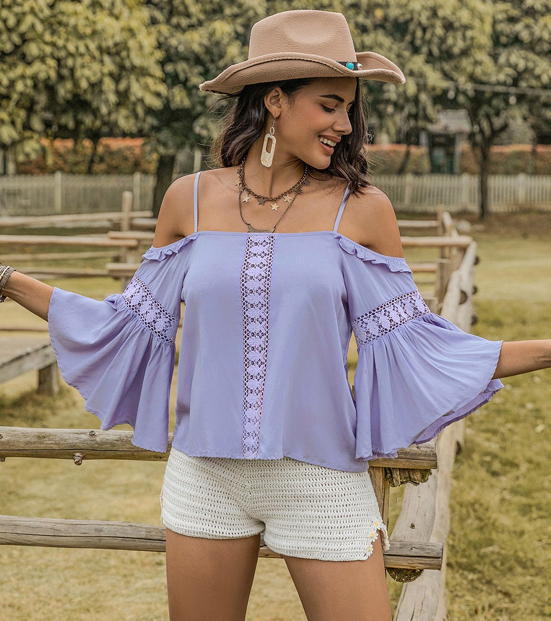 Lara Lilac Blouse