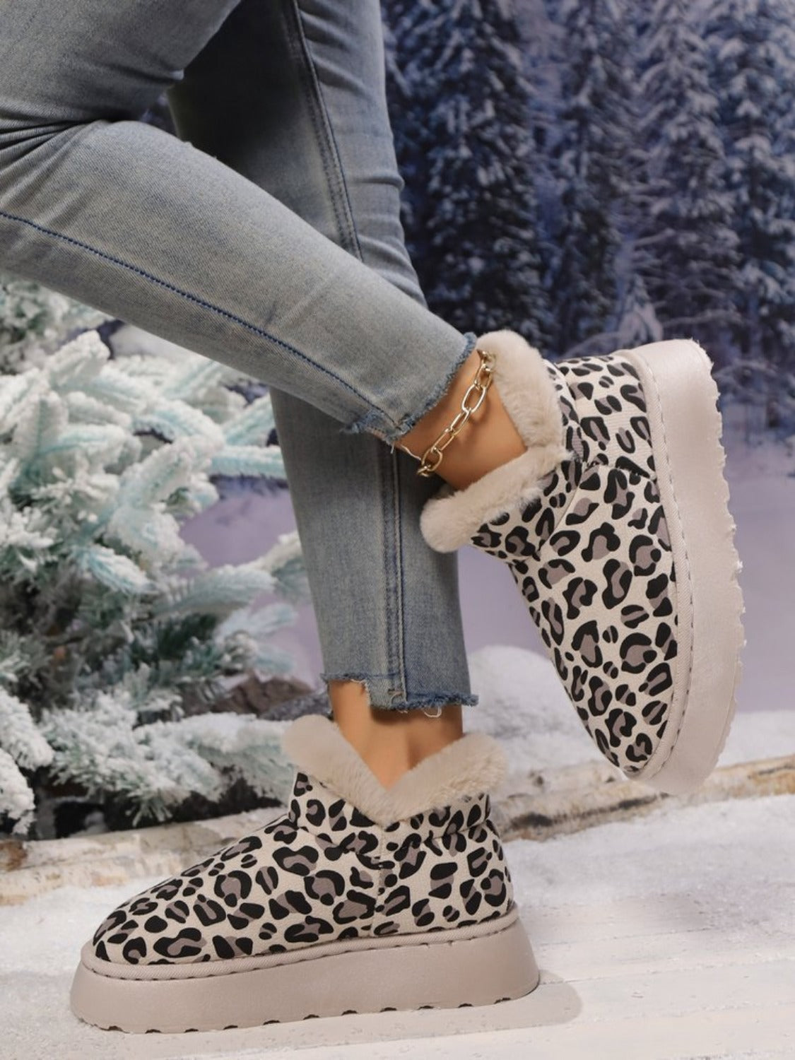 Leopard Thermal Boots