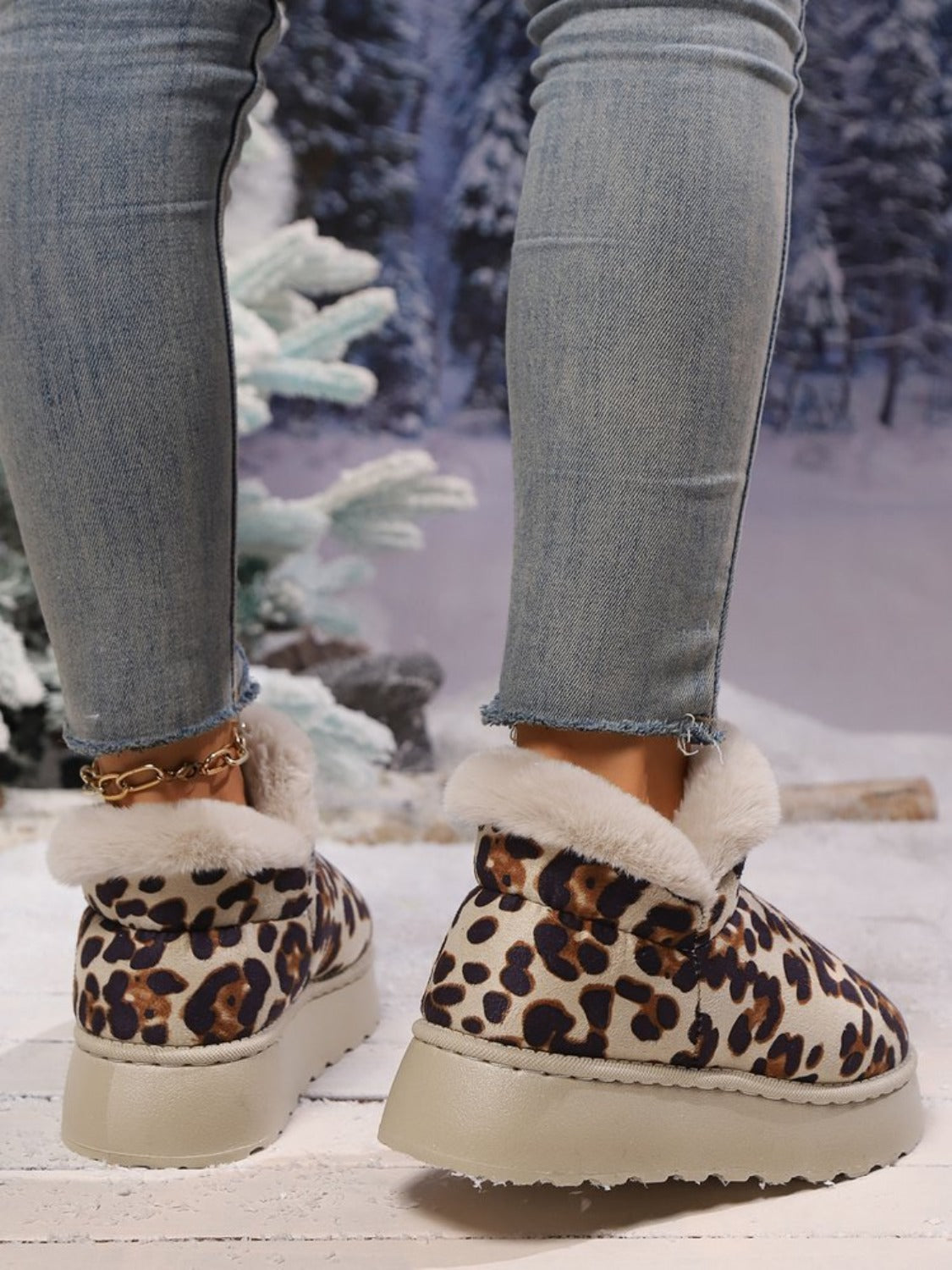 Leopard Thermal Boots