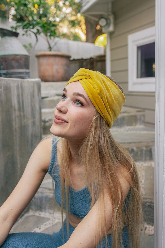 Francesca Twisted Velvet Headband | Multiple Colors