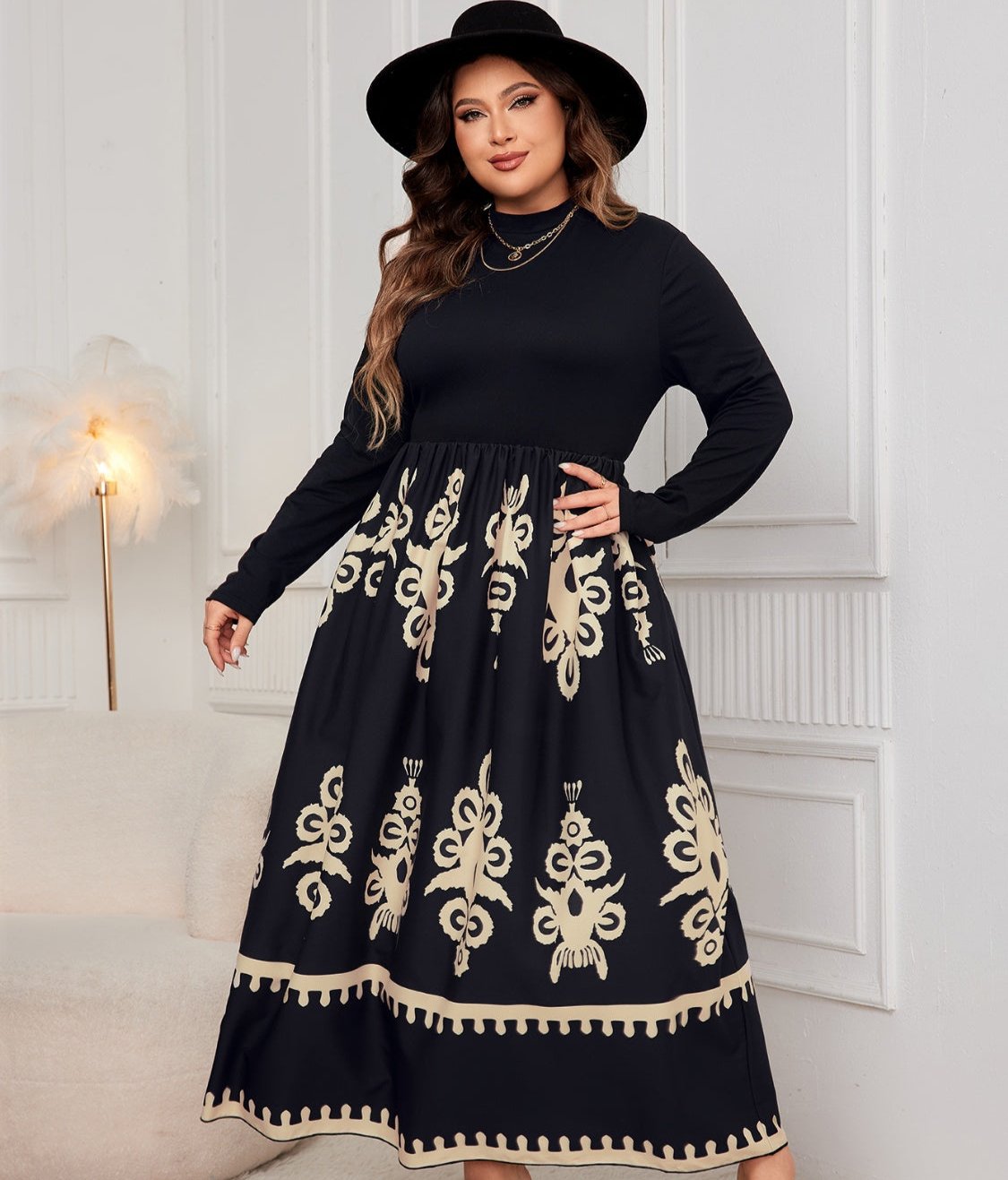 Ruth Long Sleeve Dress | Curvy