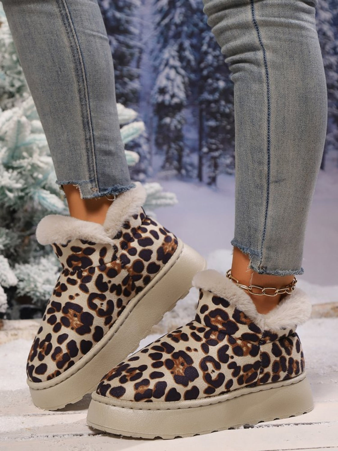 Leopard Thermal Boots