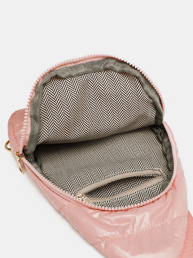 Sky Fall Quilted Sling Bag | Multiple Colors