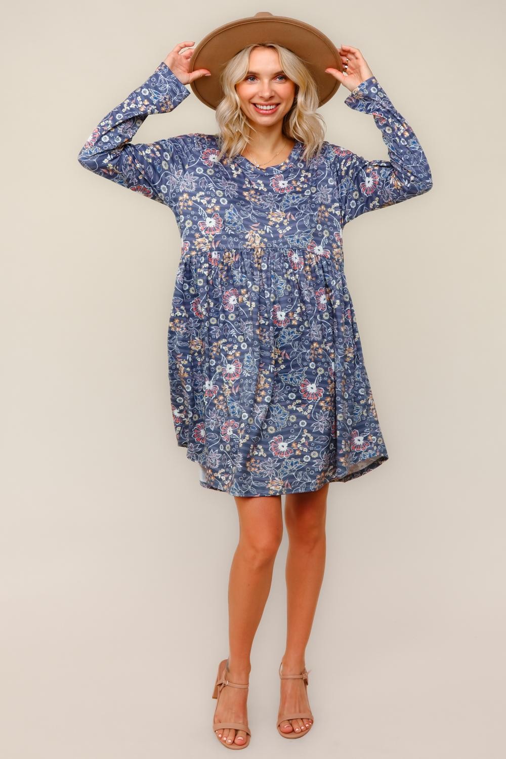 Midnight Meadows Swing Dress